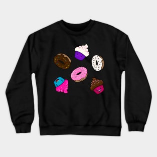 Kawaii Donuts and Cupcakes Crewneck Sweatshirt